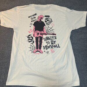 Machine Gun Kelly MGK TICKETS TO MY DOWNFALL TOUR T-Shirt Rock Band Merch Large